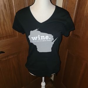 Large Wisconsin Wine Shirt